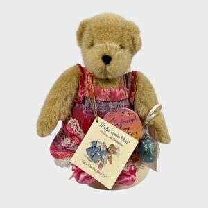 Muffy VanderBear Fabearge Egg Muffy 5438 7" Pink Satin Dress Slipper 1999 VTG